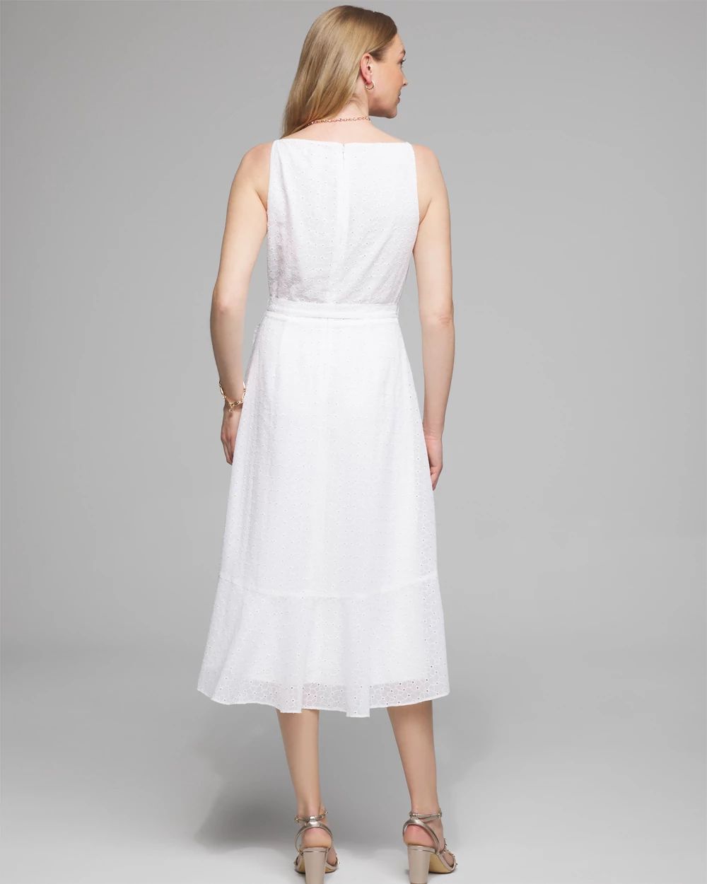 Eyelet wrap dress online